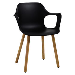 Vitra HAL Armchair Black / Light Oak